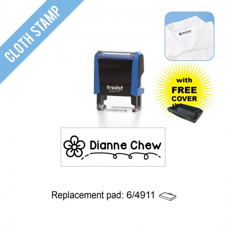 Cloth Stamp 4911 , 38x14mm